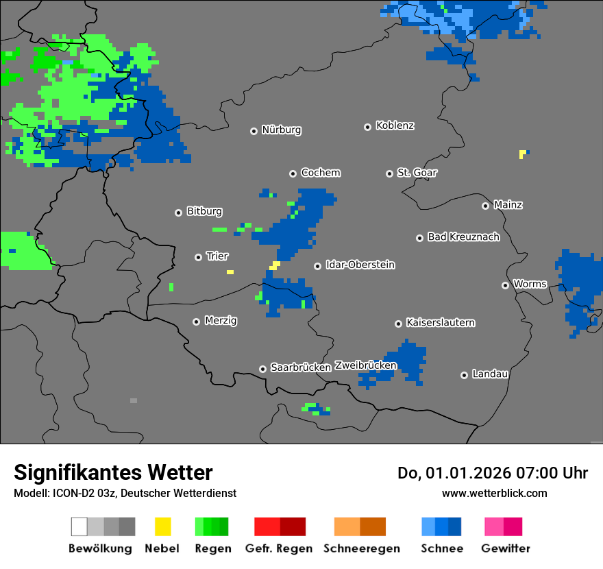 Modellkarten Signifikantes Wetter