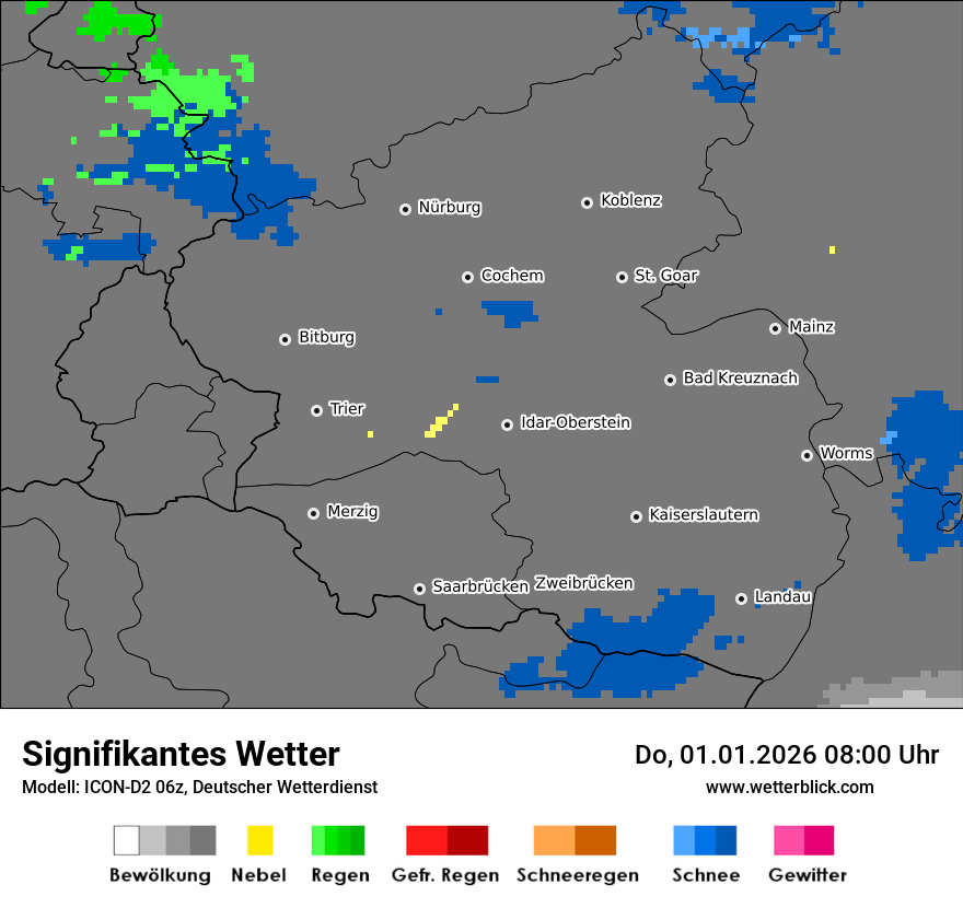 Modellkarten Signifikantes Wetter