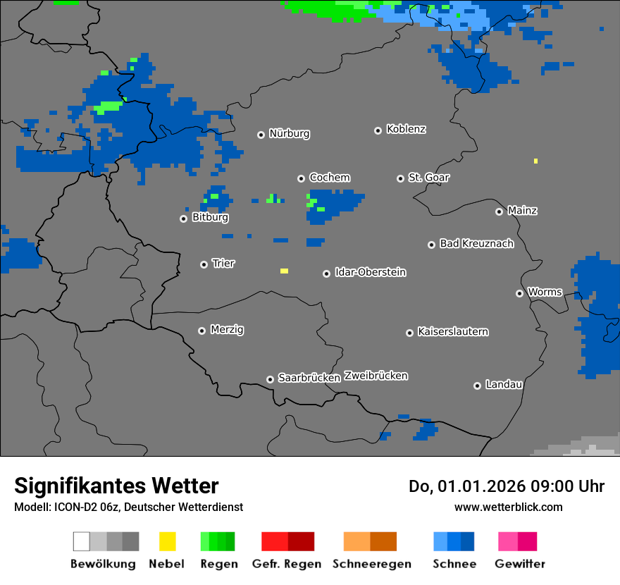 Modellkarten Signifikantes Wetter