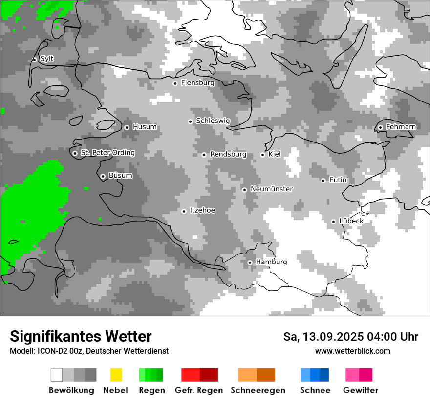 Modellkarten Signifikantes Wetter