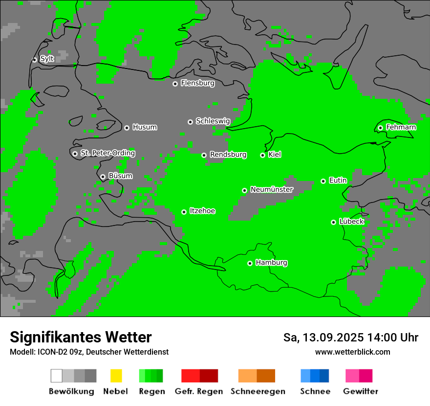 Modellkarten Signifikantes Wetter