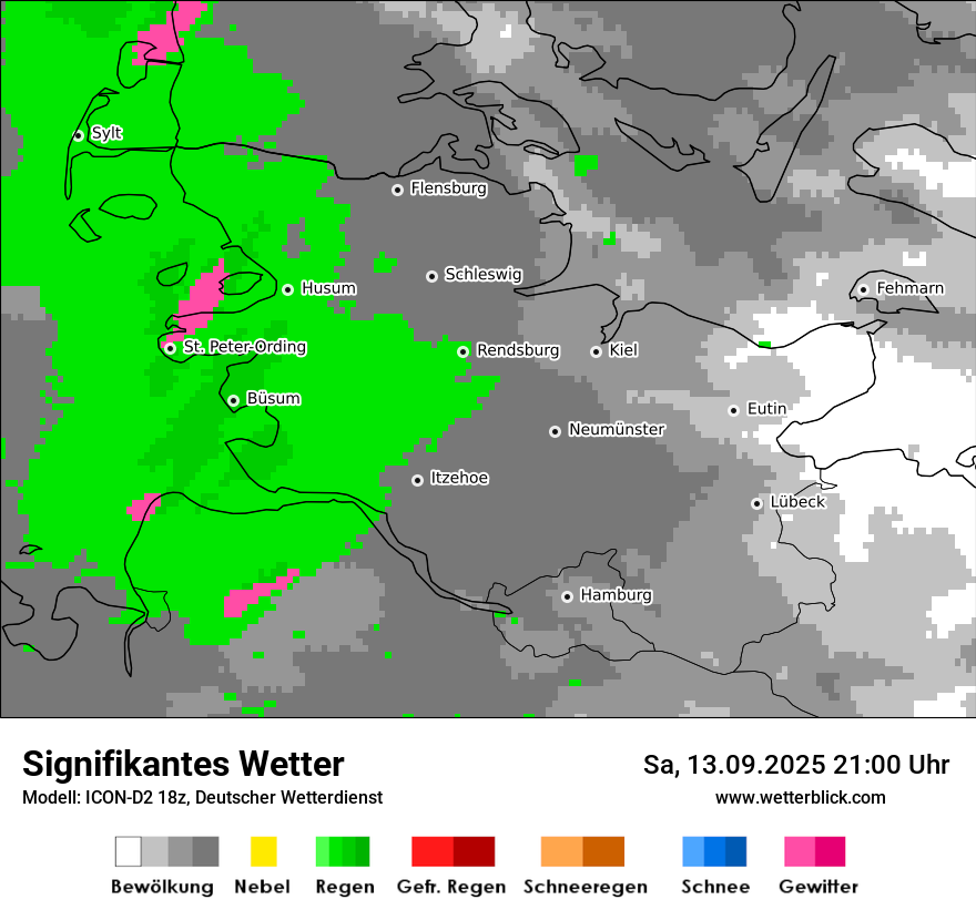 Modellkarten Signifikantes Wetter
