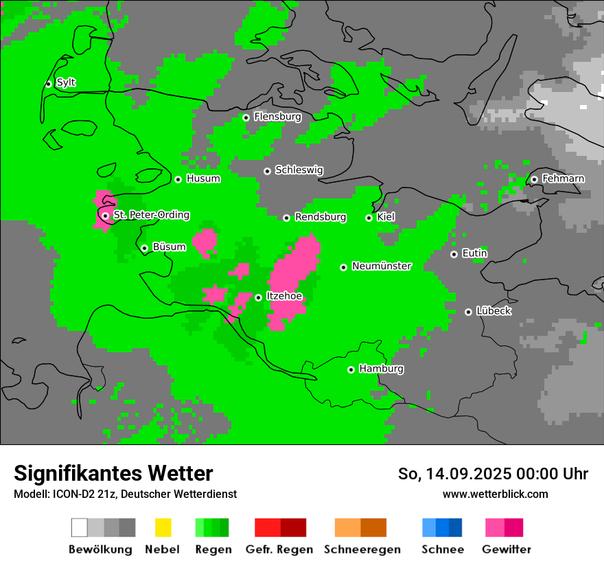 Modellkarten Signifikantes Wetter