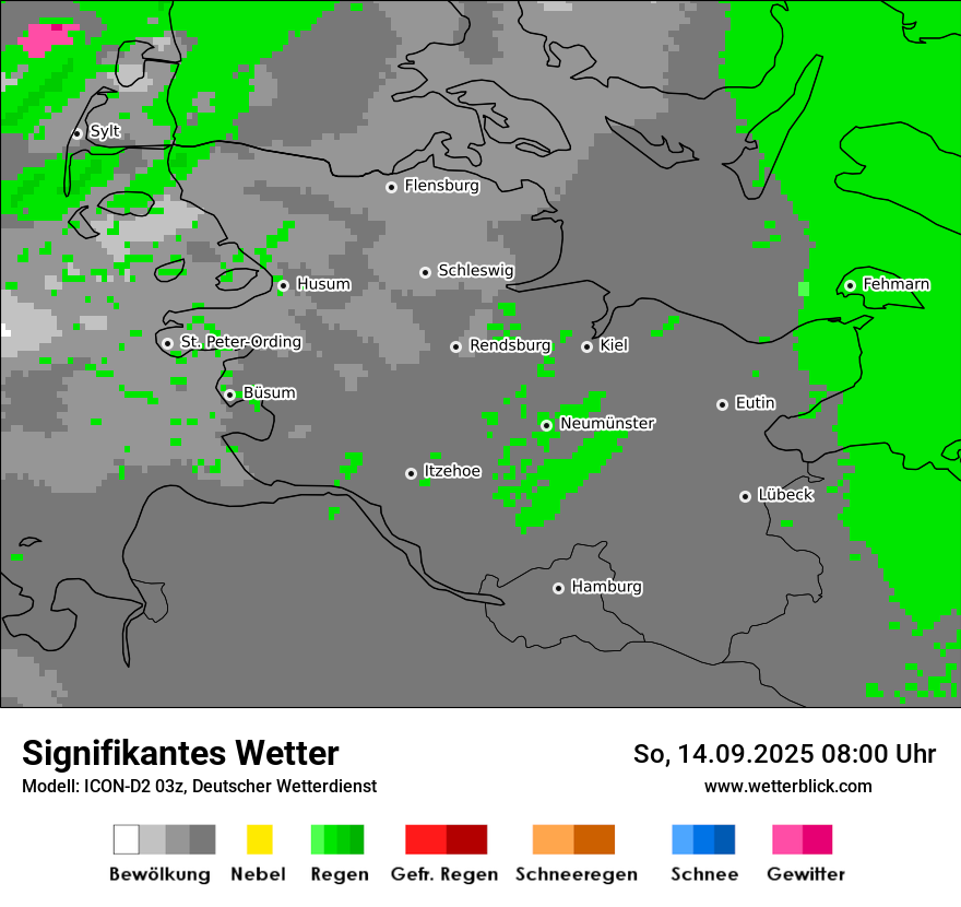 Modellkarten Signifikantes Wetter
