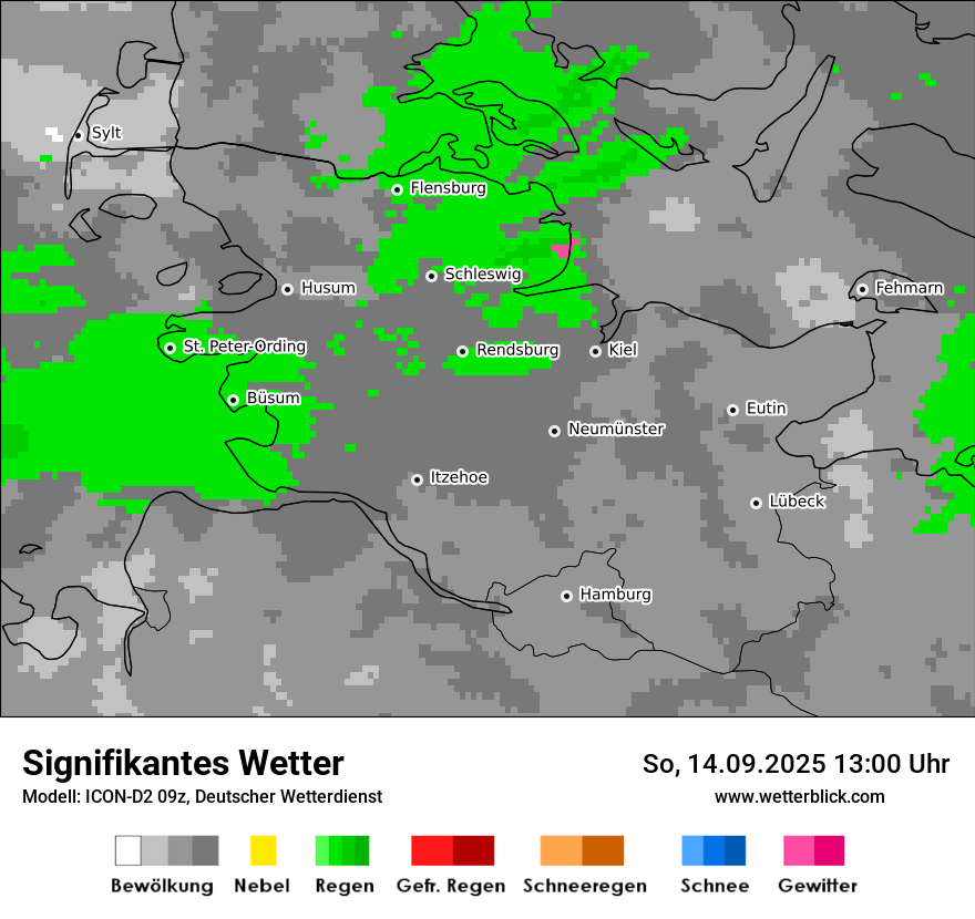 Modellkarten Signifikantes Wetter