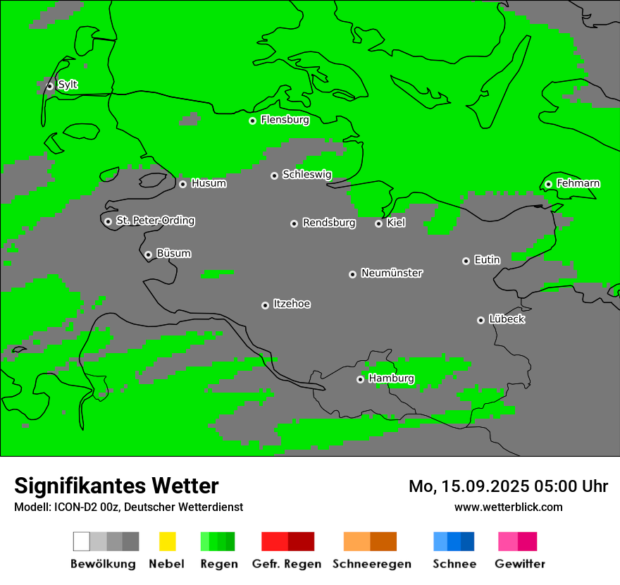 Modellkarten Signifikantes Wetter
