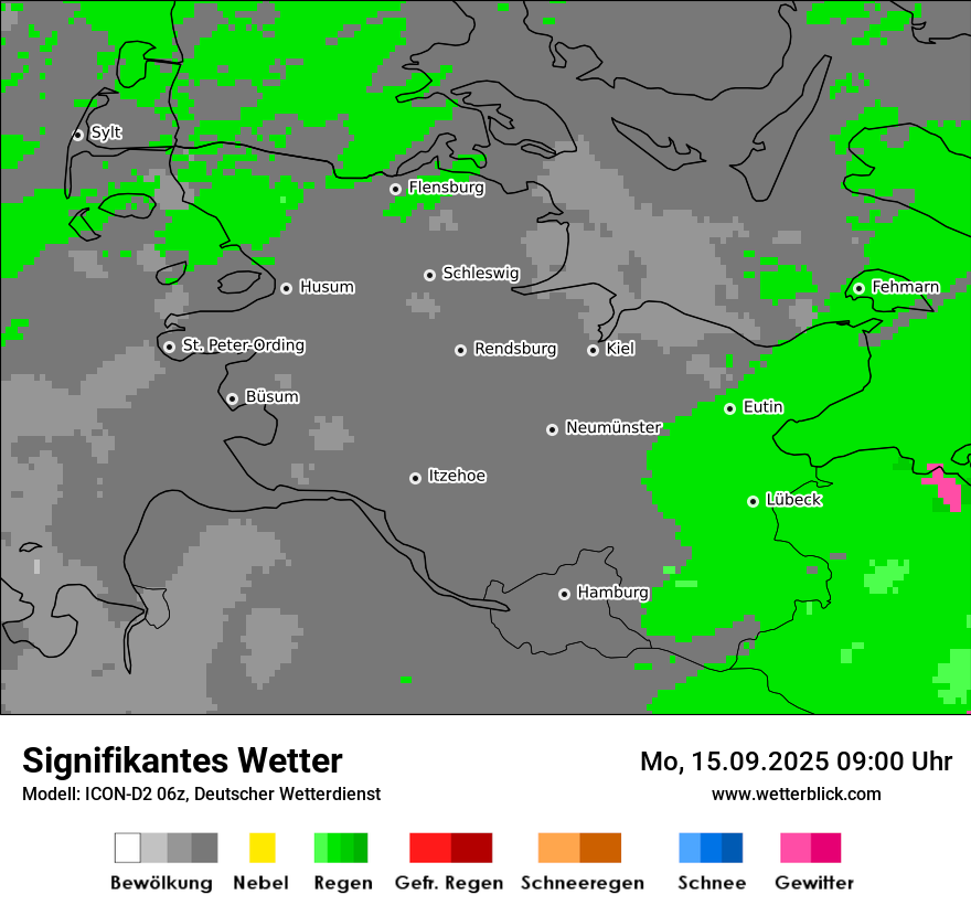 Modellkarten Signifikantes Wetter