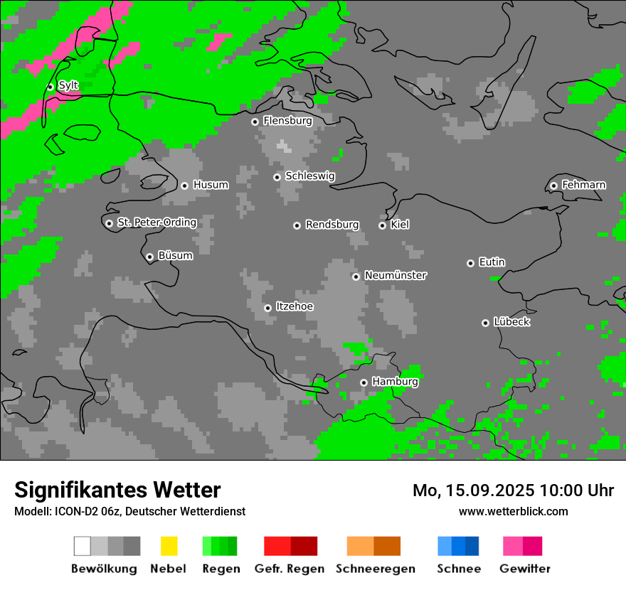 Modellkarten Signifikantes Wetter