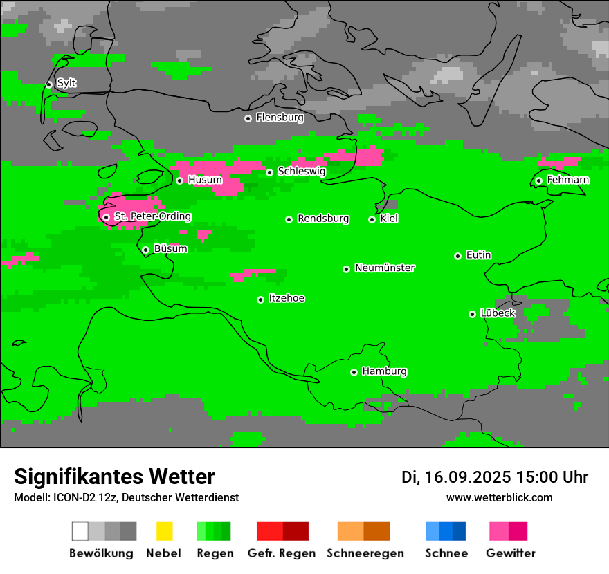 Modellkarten Signifikantes Wetter
