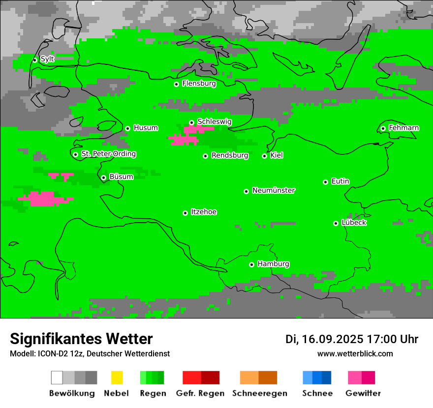 Modellkarten Signifikantes Wetter