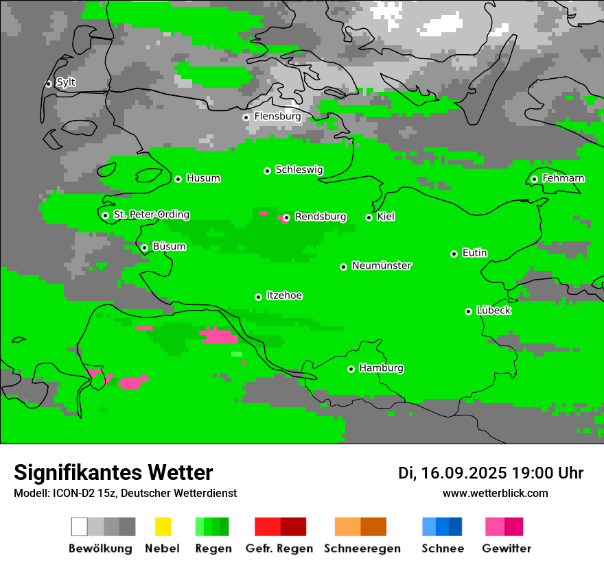 Modellkarten Signifikantes Wetter