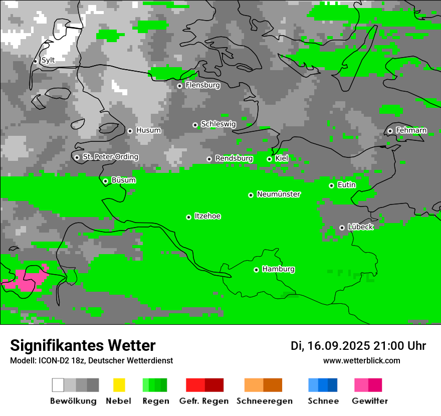 Modellkarten Signifikantes Wetter