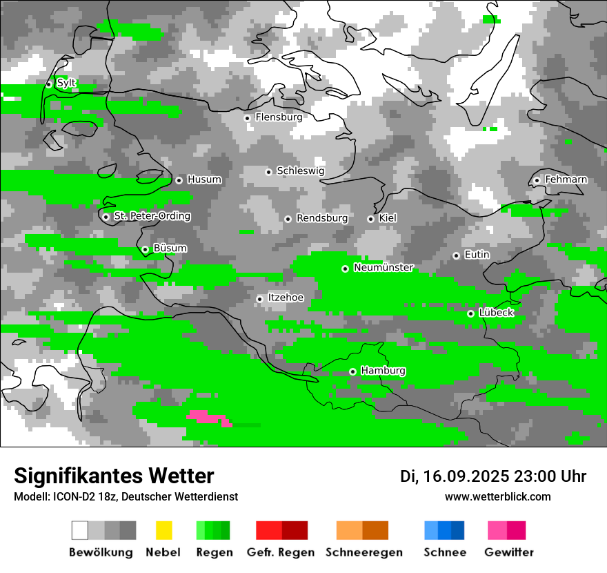 Modellkarten Signifikantes Wetter