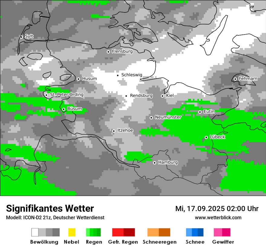 Modellkarten Signifikantes Wetter