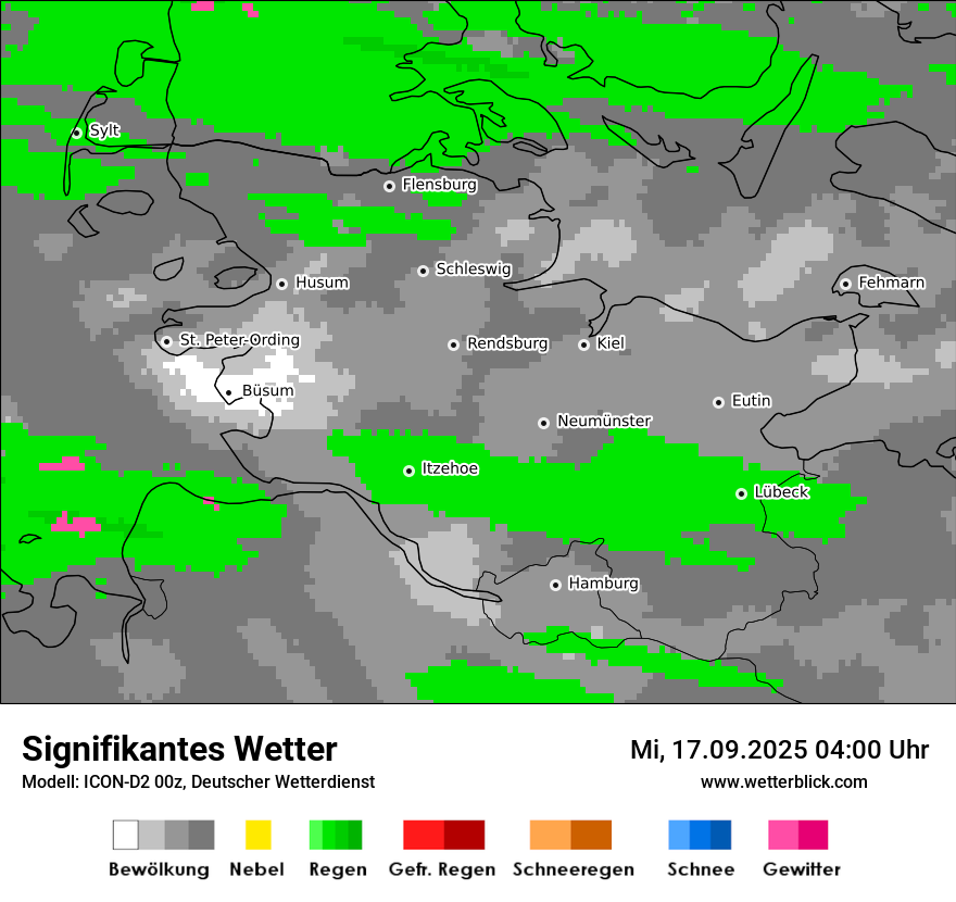 Modellkarten Signifikantes Wetter