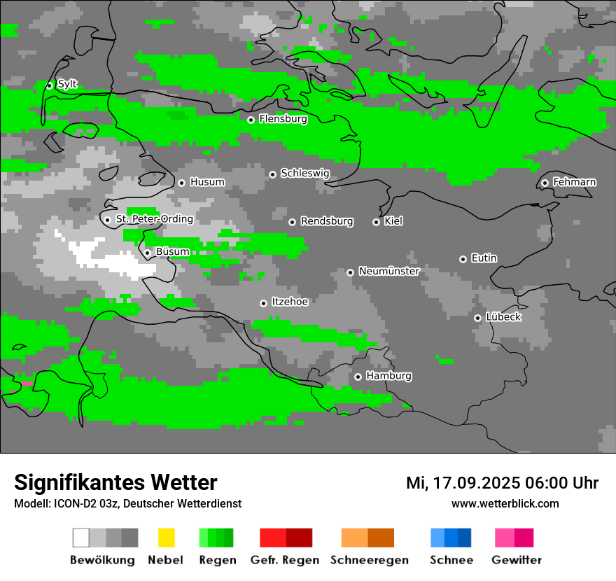 Modellkarten Signifikantes Wetter