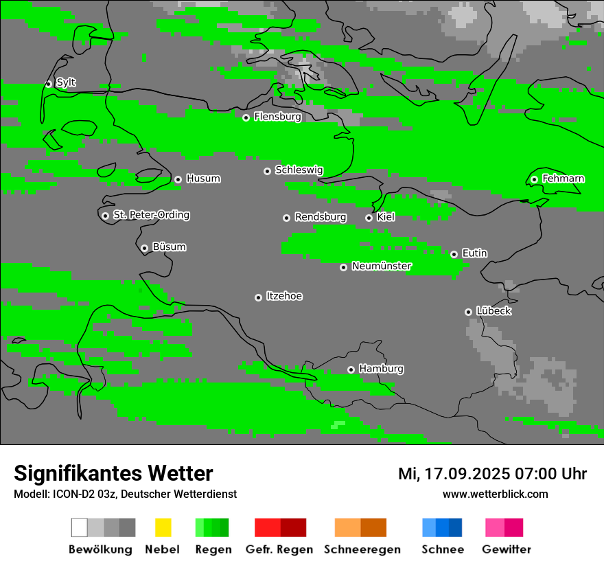 Modellkarten Signifikantes Wetter