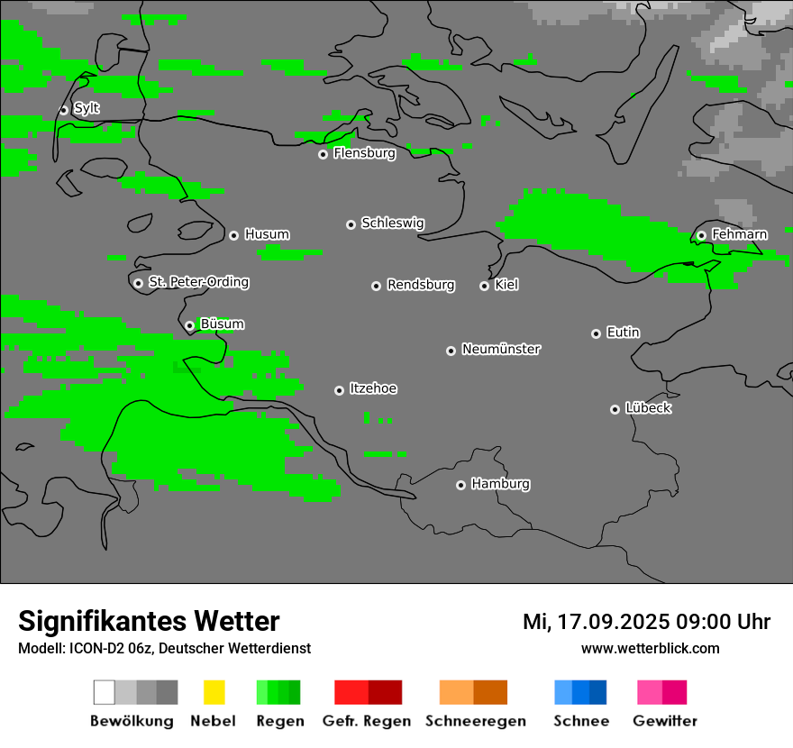Modellkarten Signifikantes Wetter