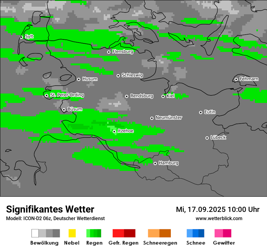 Modellkarten Signifikantes Wetter