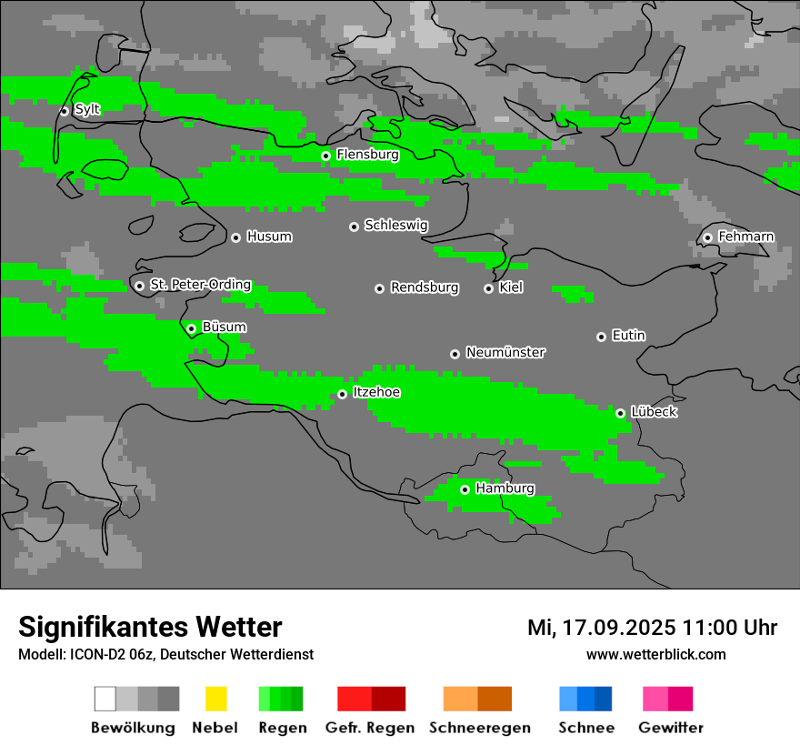 Modellkarten Signifikantes Wetter