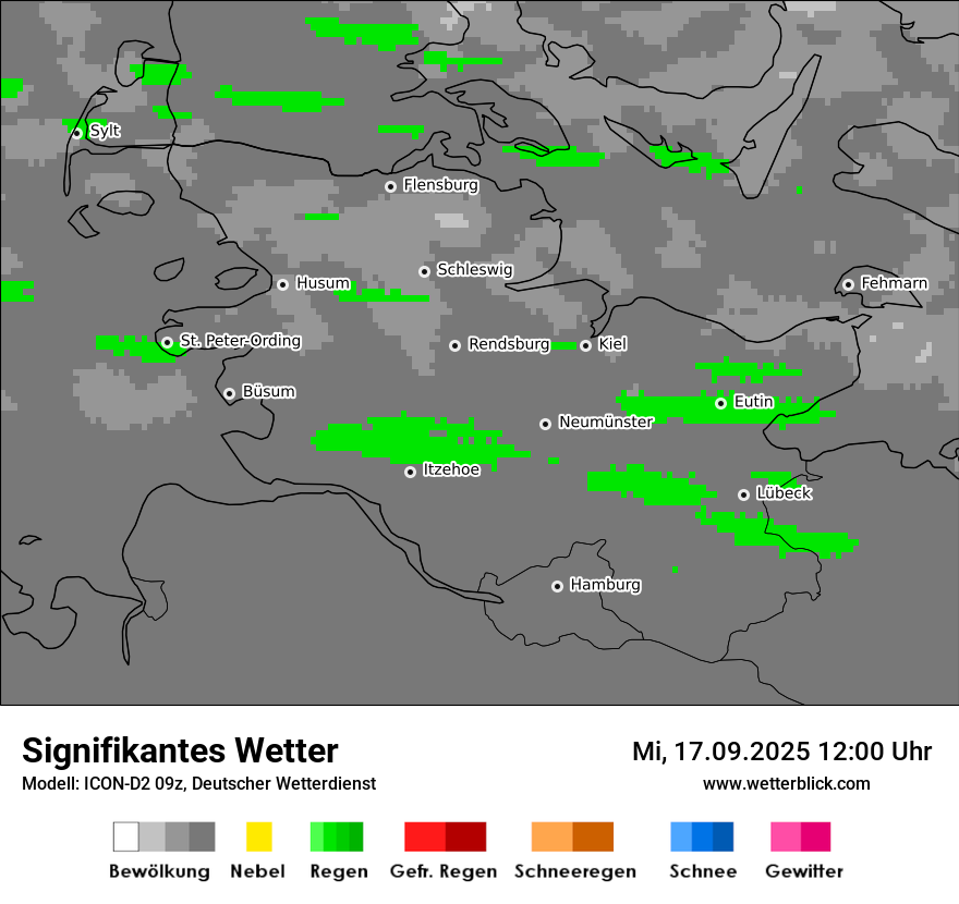 Modellkarten Signifikantes Wetter