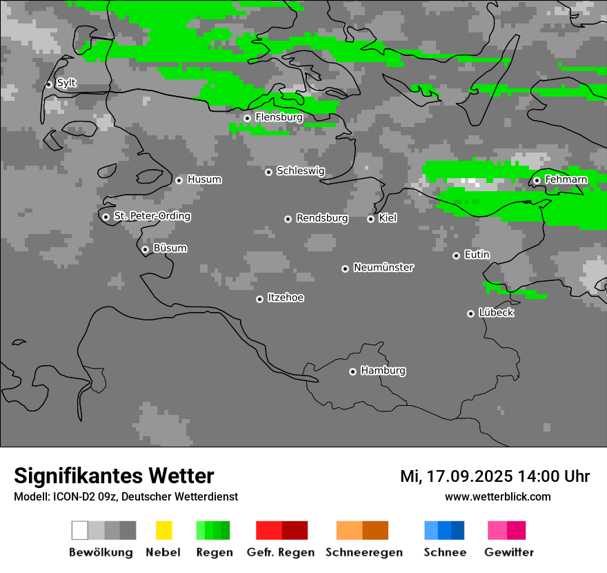 Modellkarten Signifikantes Wetter