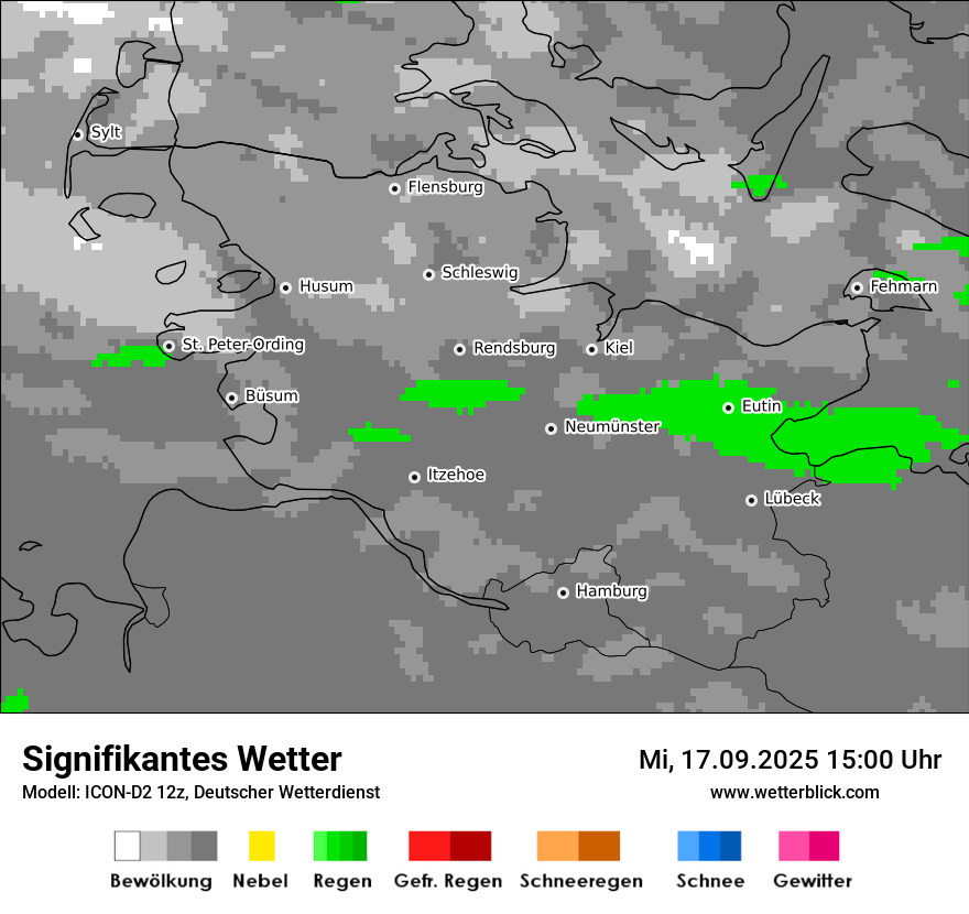 Modellkarten Signifikantes Wetter