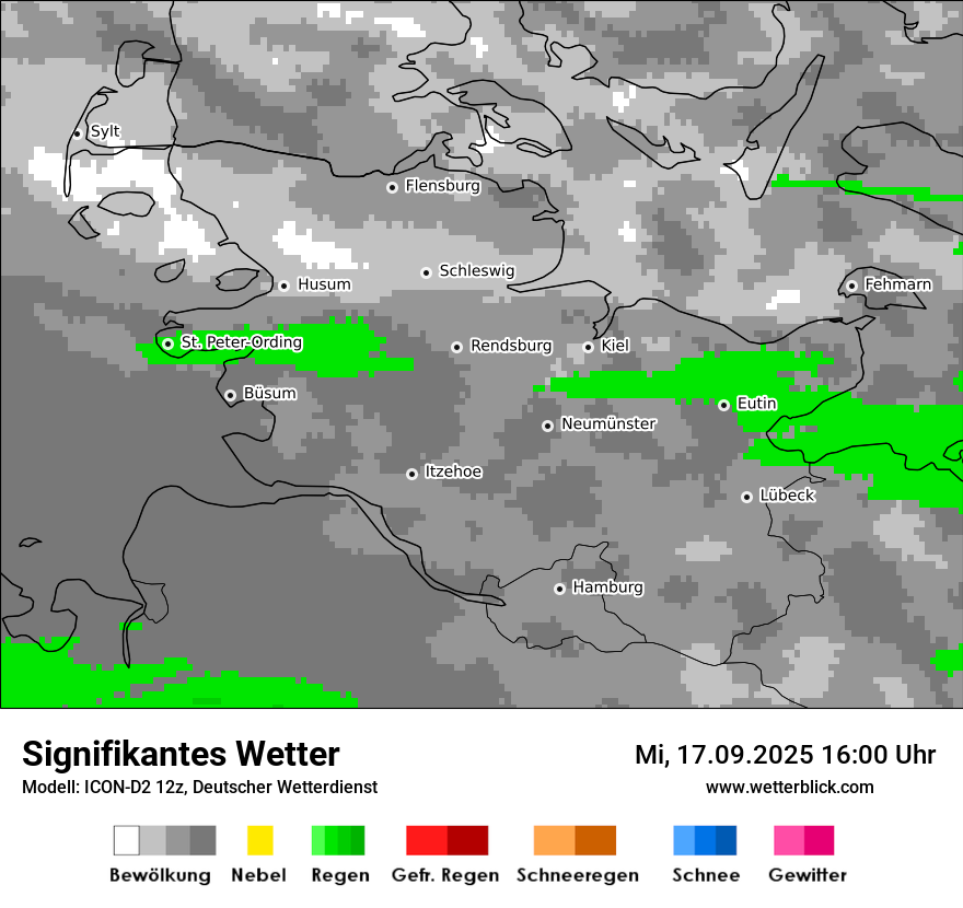 Modellkarten Signifikantes Wetter