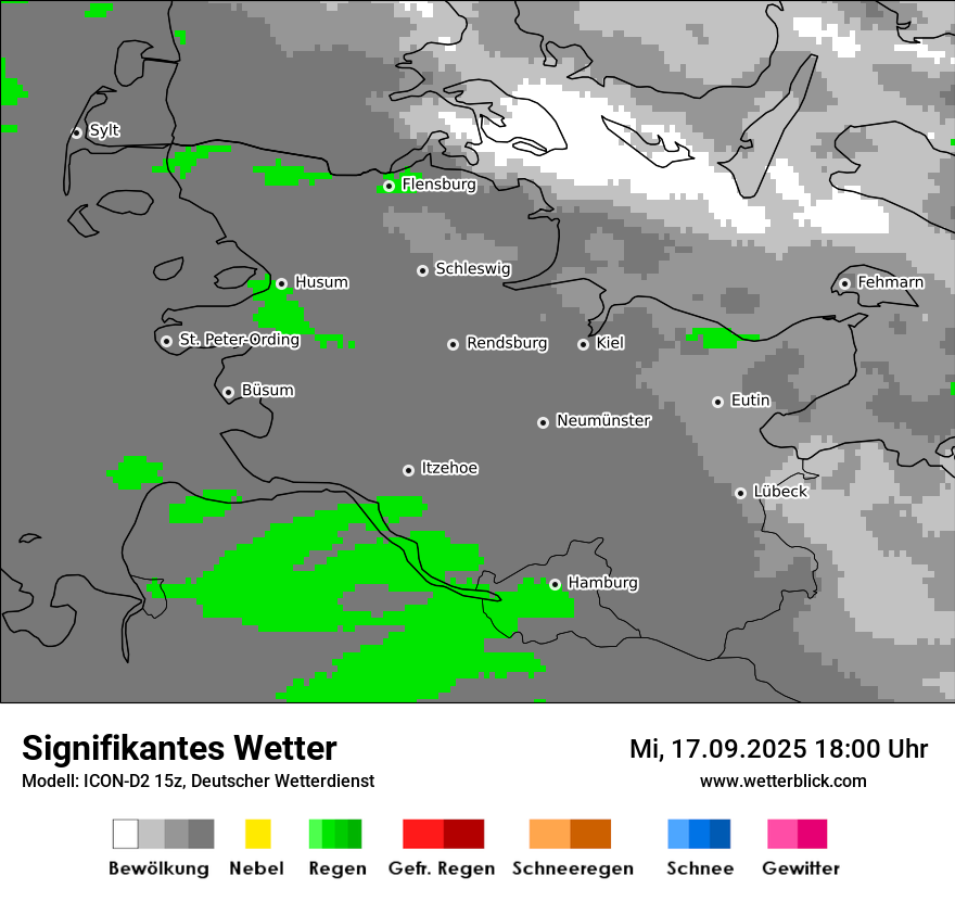 Modellkarten Signifikantes Wetter