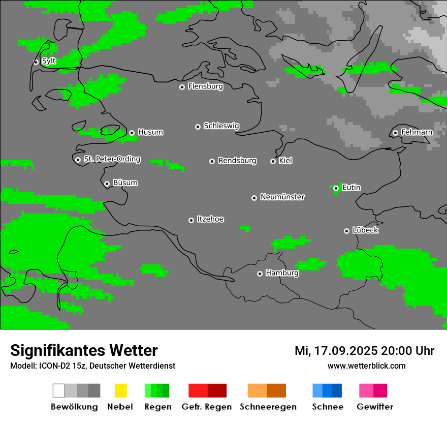 Modellkarten Signifikantes Wetter