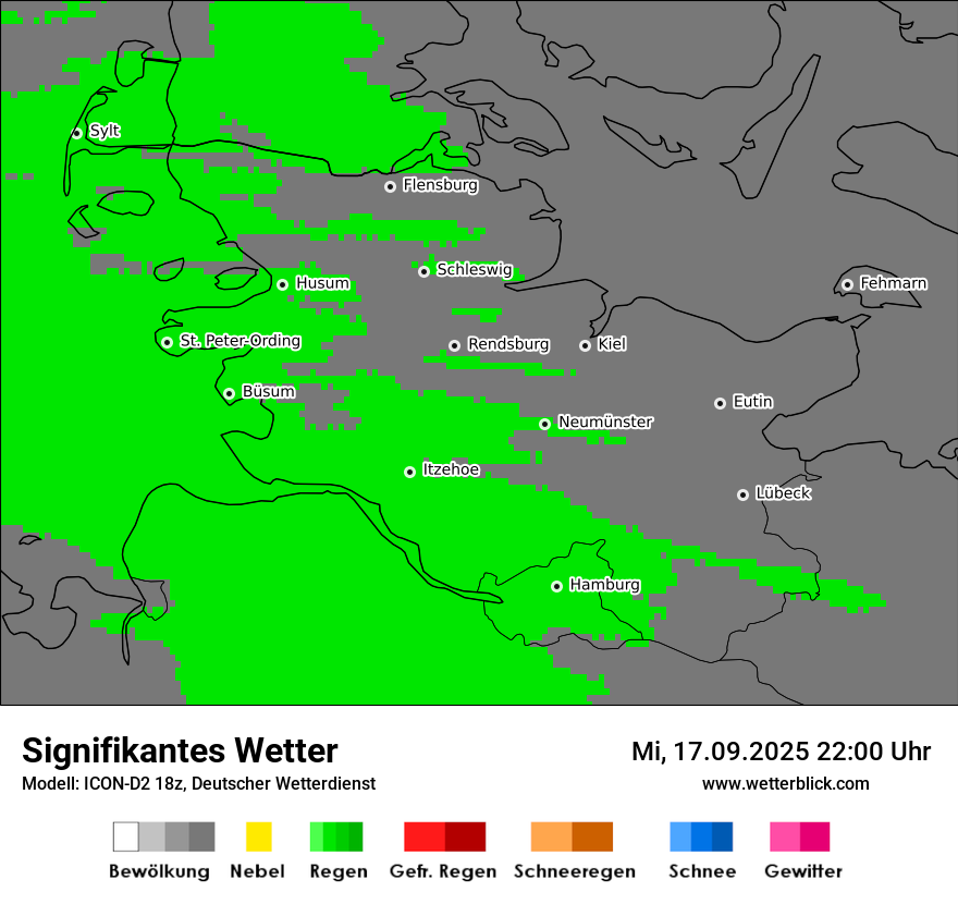 Modellkarten Signifikantes Wetter