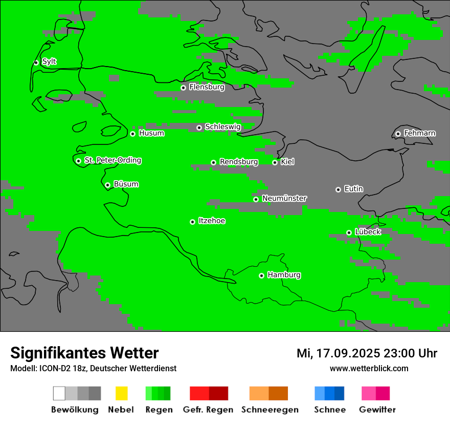 Modellkarten Signifikantes Wetter