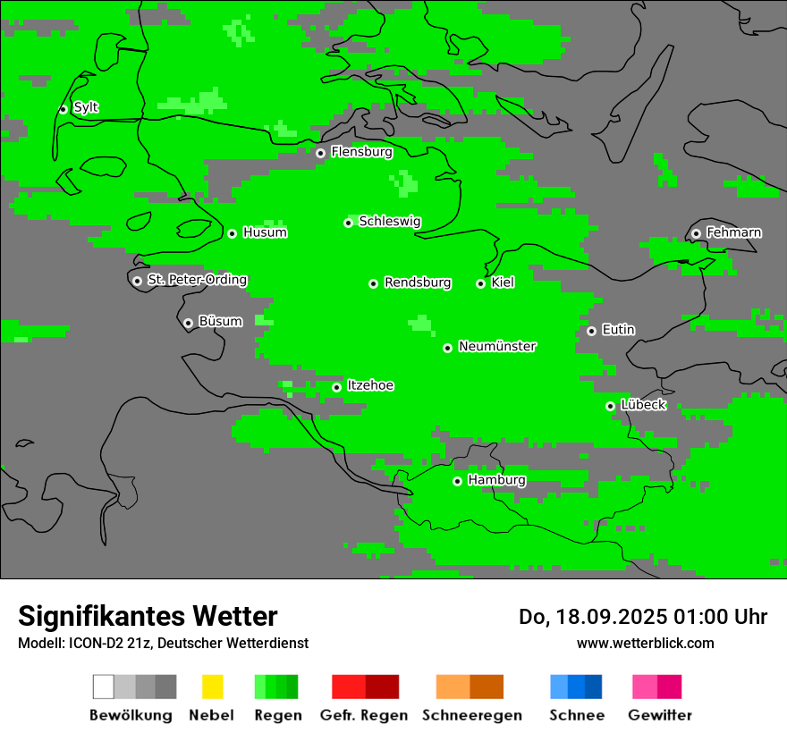 Modellkarten Signifikantes Wetter