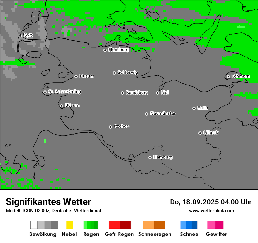 Modellkarten Signifikantes Wetter