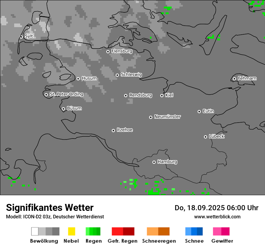 Modellkarten Signifikantes Wetter
