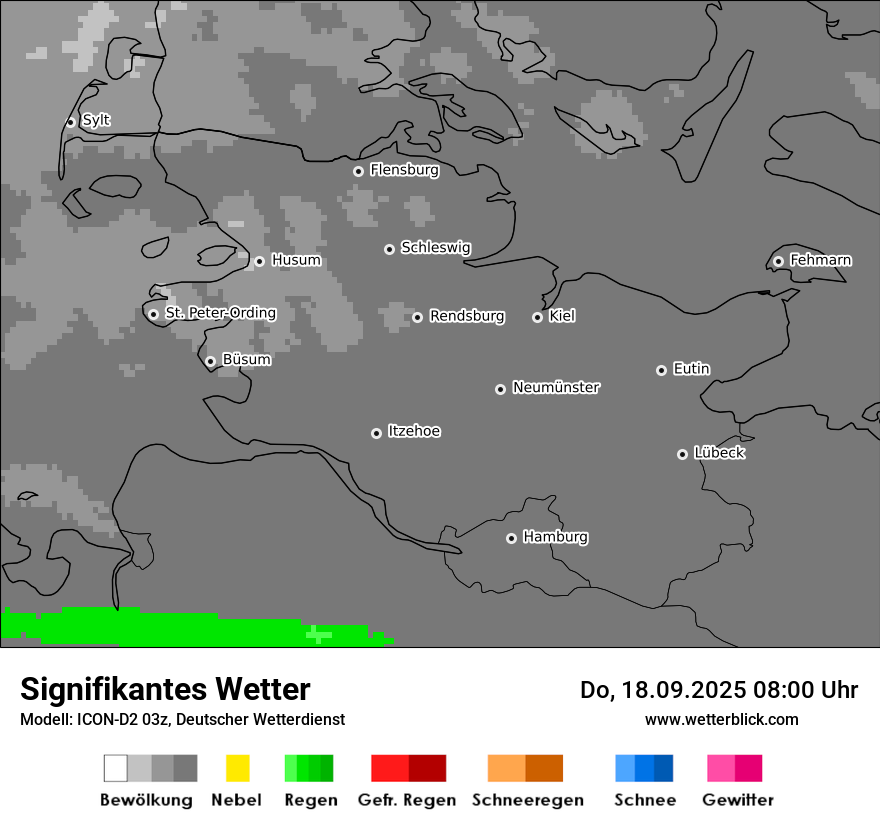 Modellkarten Signifikantes Wetter