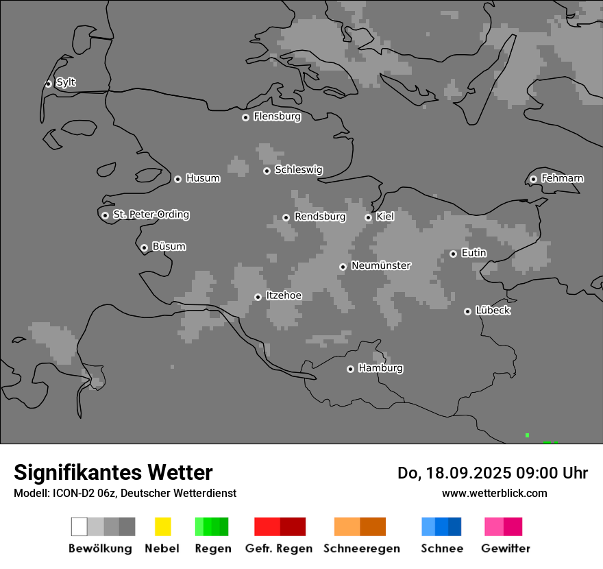Modellkarten Signifikantes Wetter