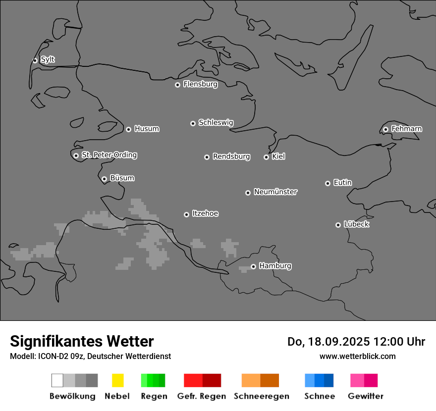 Modellkarten Signifikantes Wetter