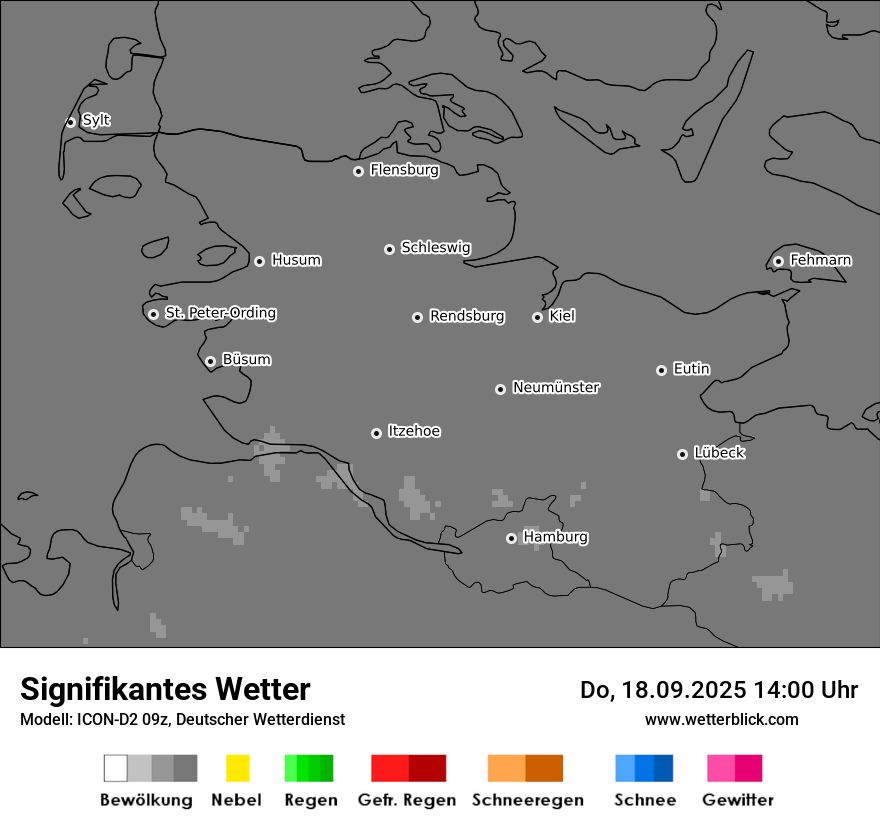 Modellkarten Signifikantes Wetter