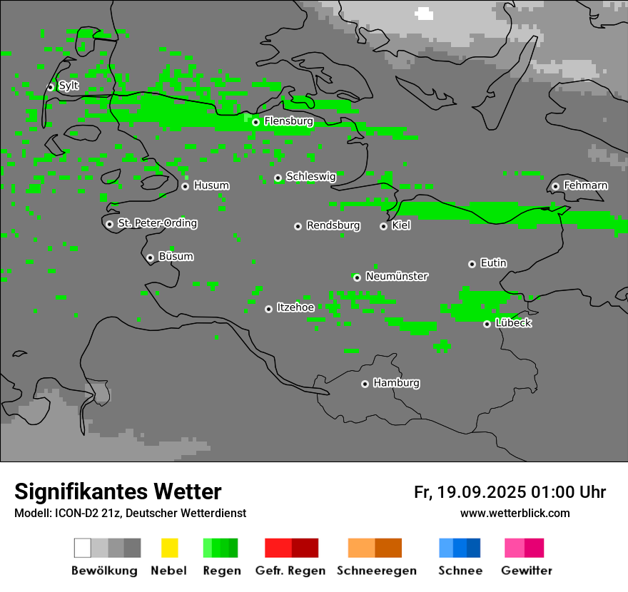 Modellkarten Signifikantes Wetter