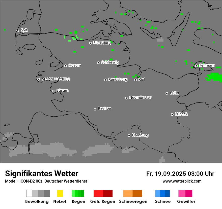 Modellkarten Signifikantes Wetter