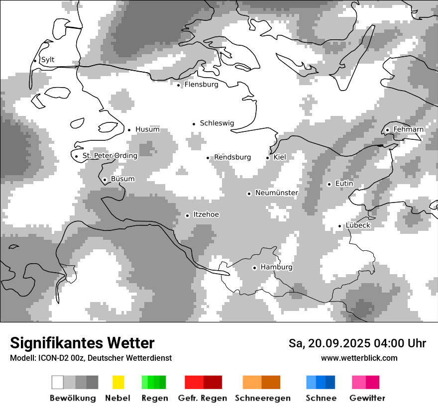 Modellkarten Signifikantes Wetter