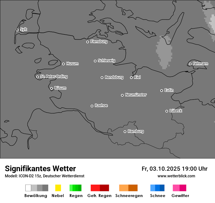 Modellkarten Signifikantes Wetter