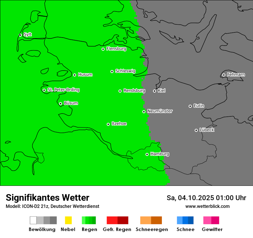 Modellkarten Signifikantes Wetter