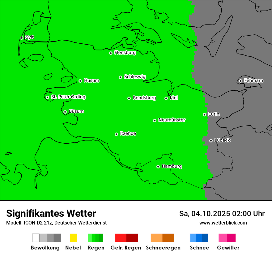Modellkarten Signifikantes Wetter