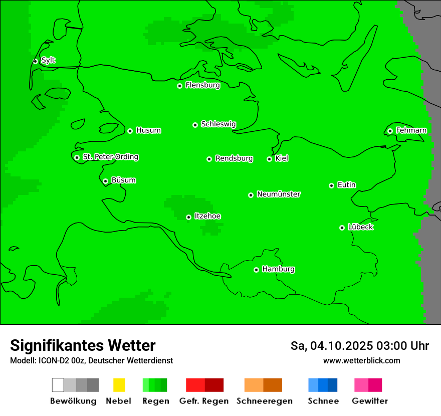 Modellkarten Signifikantes Wetter