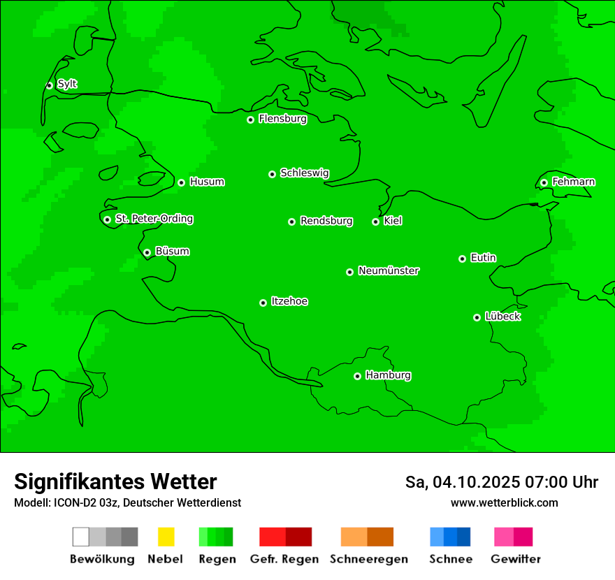 Modellkarten Signifikantes Wetter