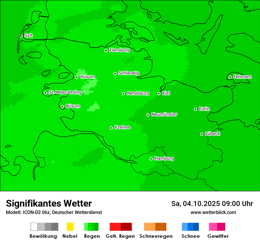Modellkarten Signifikantes Wetter