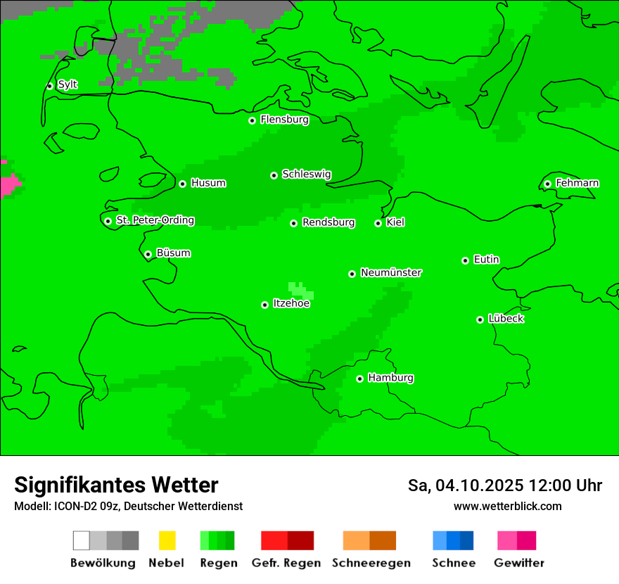 Modellkarten Signifikantes Wetter
