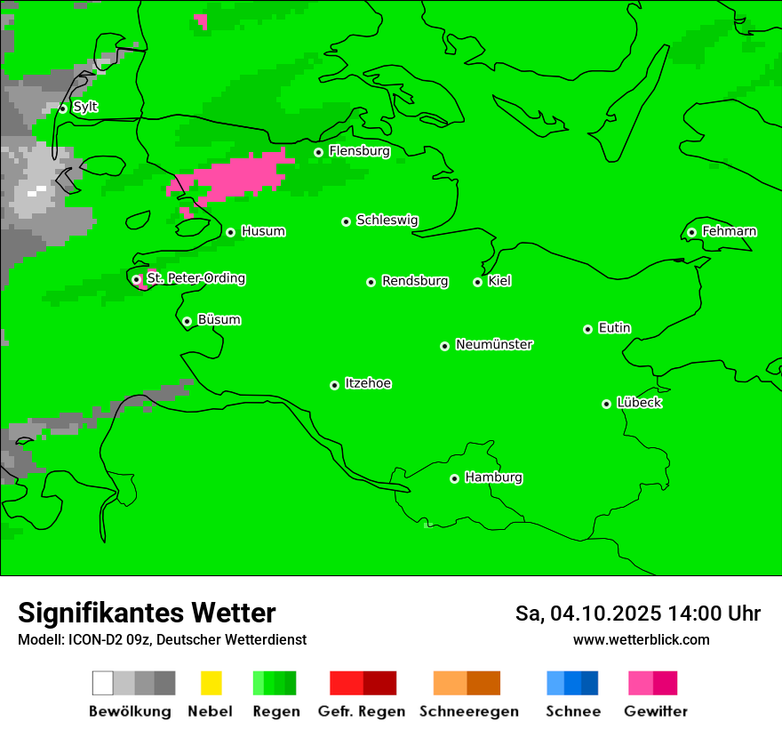 Modellkarten Signifikantes Wetter